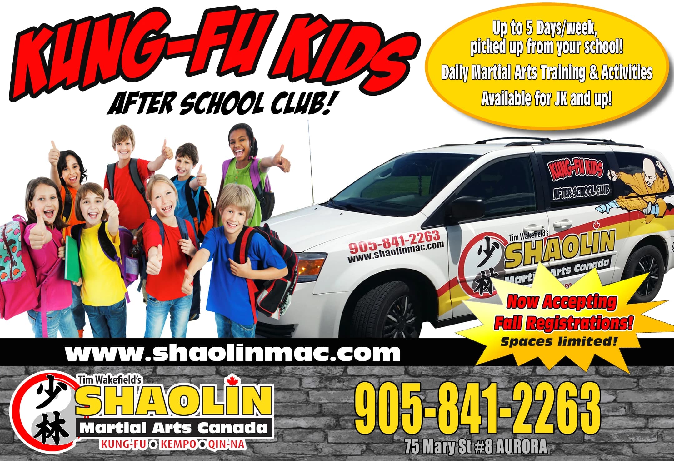Advertisement for After School Program (ASP) classes
