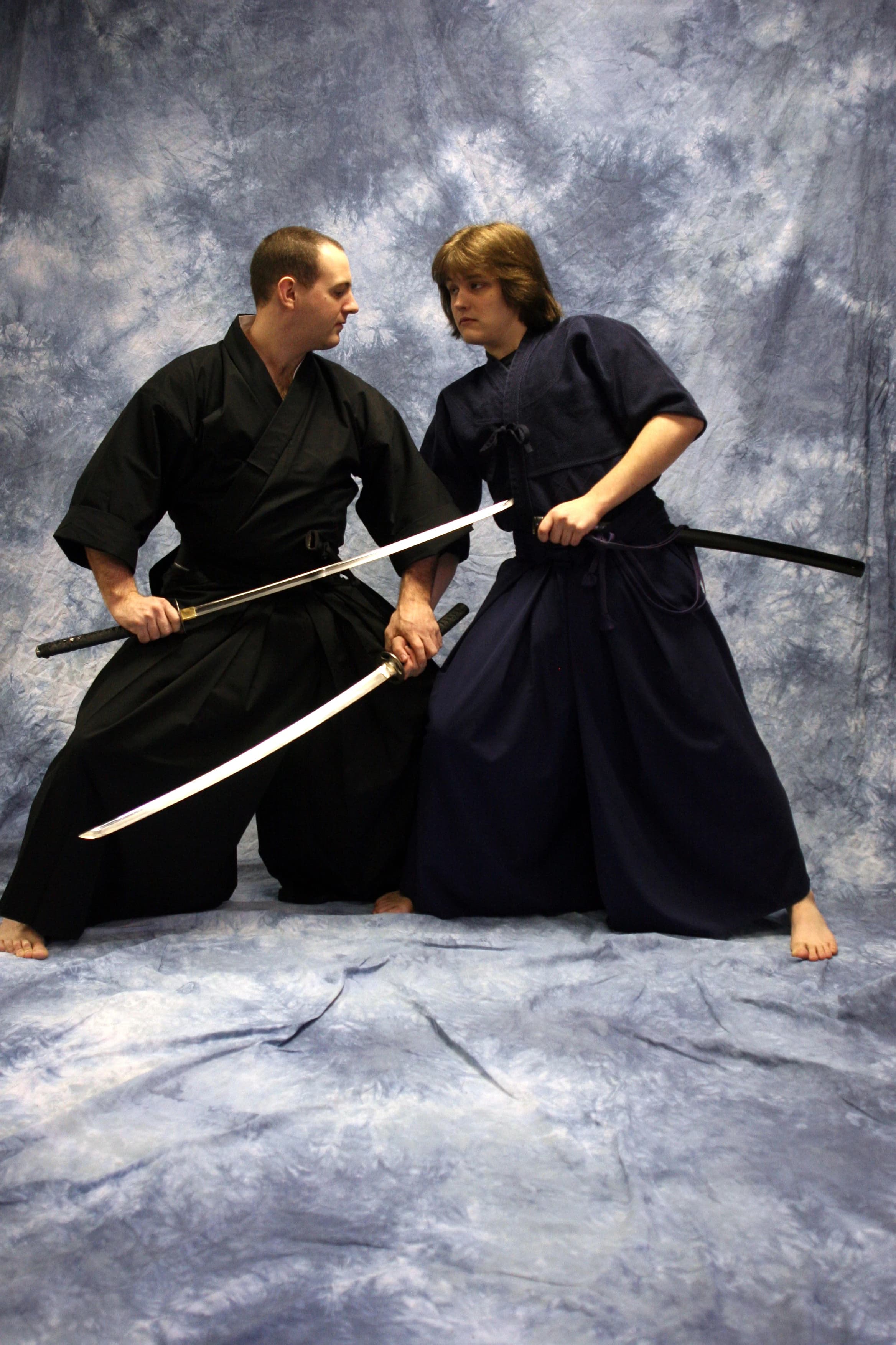 Samurai sword training at the school