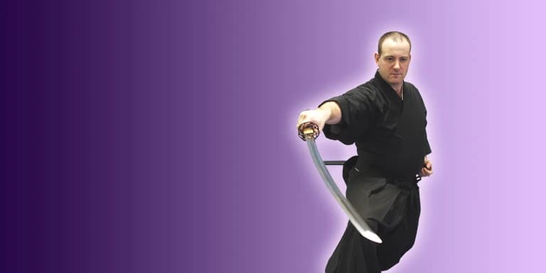 Samurai sword banner